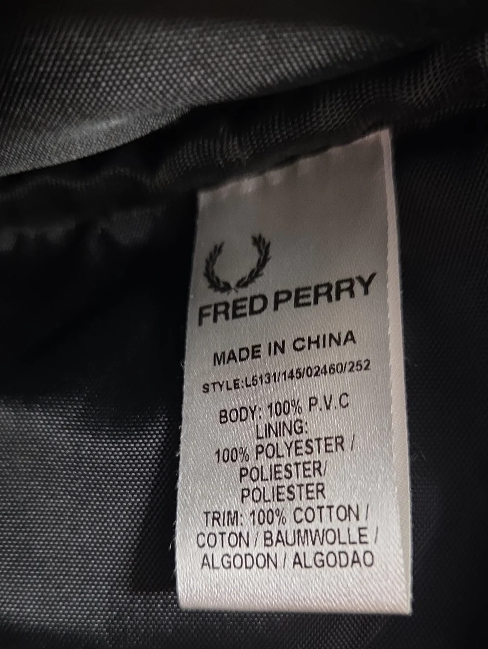 Fred Perry 'Black Watch Tartan' Barrel Duffel Bag with Shoulder Strap
